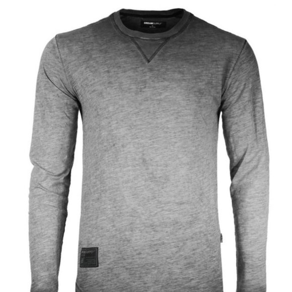 Other - Men's Crewneck Raw Cut Edge Oil Wash Vintage Tee